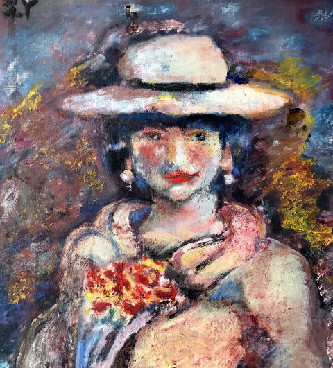 帽子の美少女　美しさは健康から